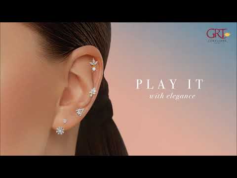 Buy Bead Beauty Dancing Gold Earrings |GRT Jewellers